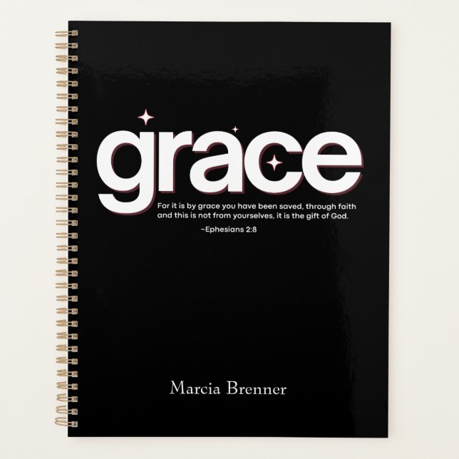 Agenda Grace Ephesian 2:8 (Anverso)