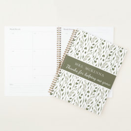 Agenda Gracias Por Ayudarme A Crecer Planner