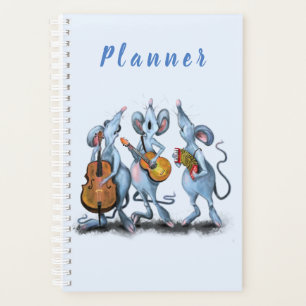 Agenda Graciosa banda romántica de ratón - dibujo de an