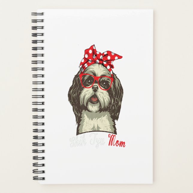 Agenda Graciosa Shih Tzu Mom Shih Tzu Perros Amantes Prem (Anverso)