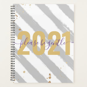 Agenda Gracioso 2021 Por favor, sean gentiles Año Nuevo c