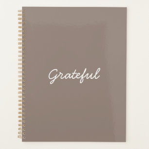 Agenda Gracioso beige greige personalizado guión casual 