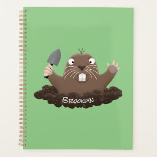 Agenda Gracioso gopher digging personalizado ilustracion
