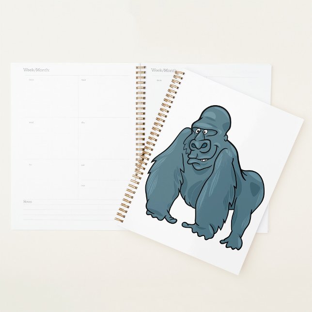 Agenda Gracioso Gorilla Guay Blue Ape Animal Design (Subido por el creador)