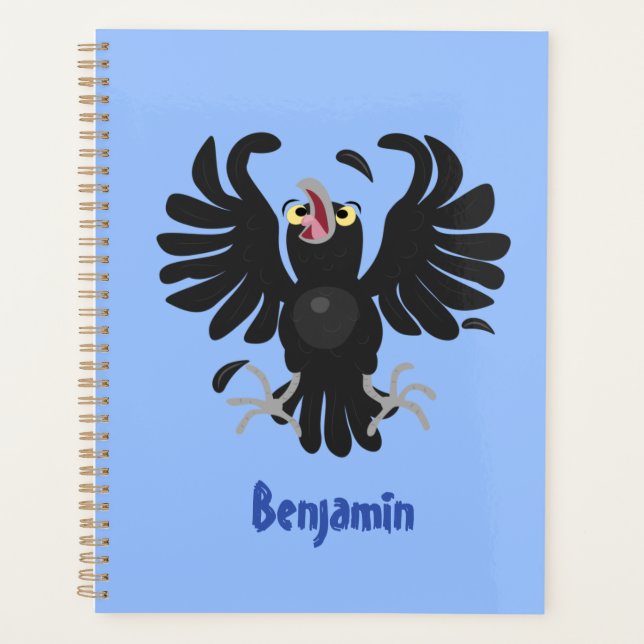Agenda Gracioso ilustracion de personalizado de cuervos l (Anverso)
