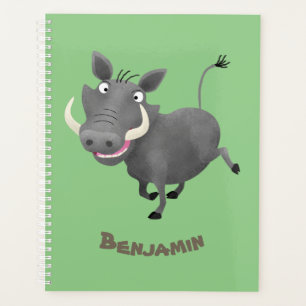 Agenda Gracioso ilustracion de personalizado porcina afri