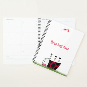 Agenda Gracioso insecto muerto de yoga
