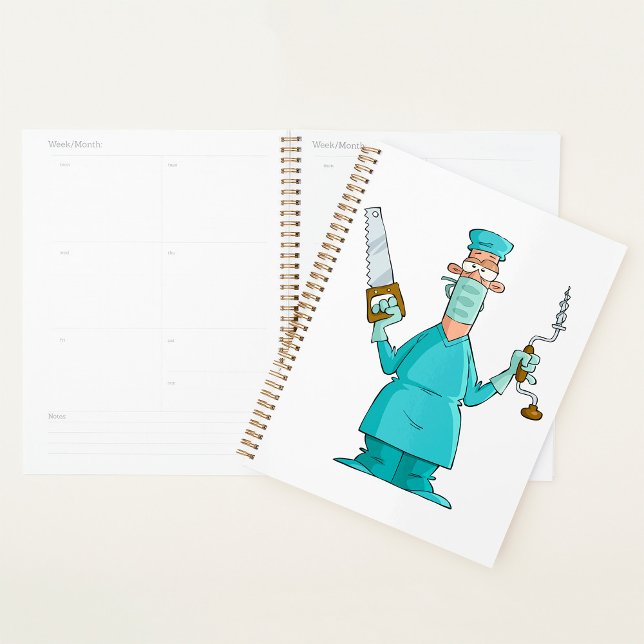 Agenda Gracioso Personalizado de Cirujano Humor Médico Gr (Subido por el creador)