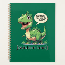 Agenda Gracioso Personalizado de Dinosaurios Sleepy Texto