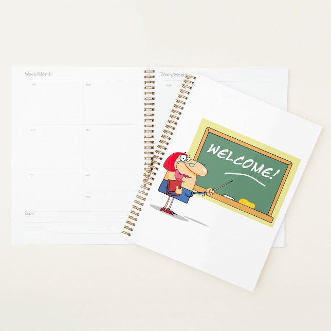 Agenda Gracioso profesor Personalizado recibe de vuelta a (Subido por el creador)