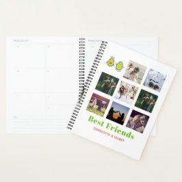 Agenda Gracioso regalo de COLLAGE DE FOTOS BFF Personaliz