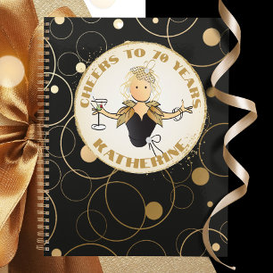 Agenda Gracioso regalo de cumpleaños 70 por su negrita mo
