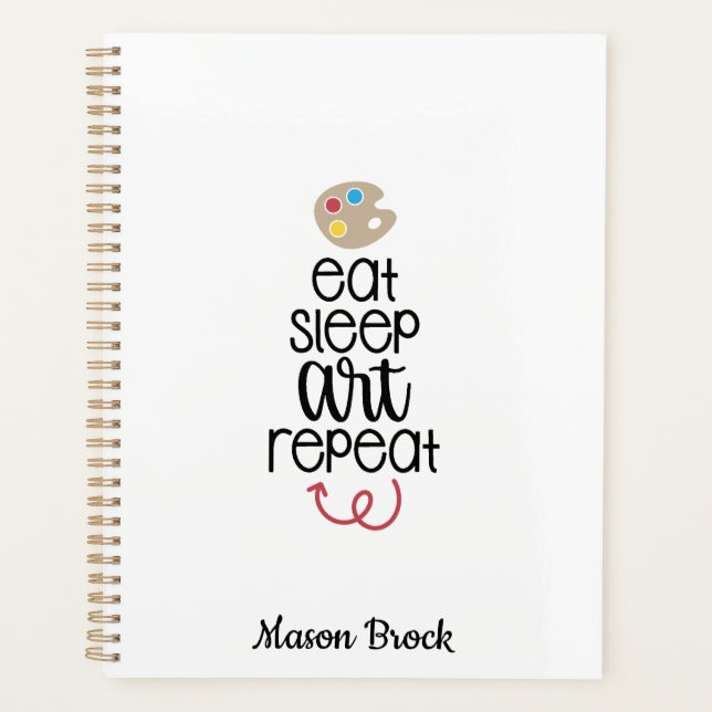 Agenda Gracioso regalo personalizado de la escuela de art (Anverso)
