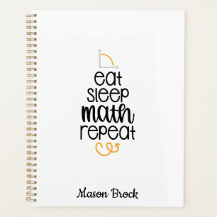 Agenda Gracioso regalo personalizado de la escuela de mat