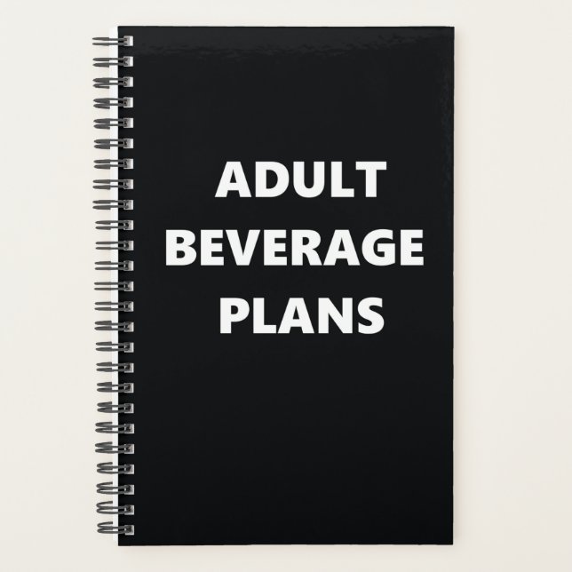 Agenda Graciosos planes de bebidas divertidas para adulto (Anverso)