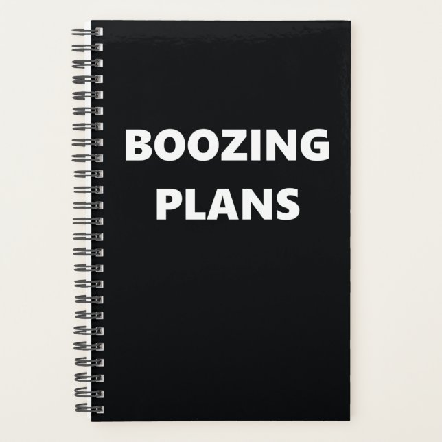 Agenda Graciosos planes de Boozing Humorosos (Anverso)