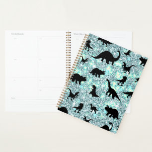 Agenda gradiente de ballena de tiburón de silueta Sparkle