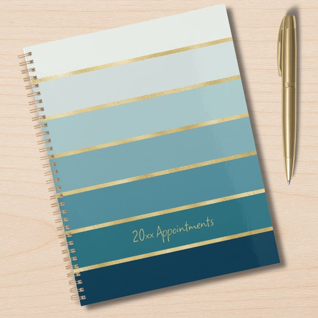 Agenda Gradiente de Verde Azul Elegante | Citas con Franj (Subido por el creador)