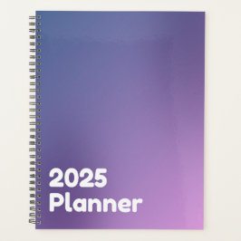 Agenda Gradiente púrpura minimalista 2025