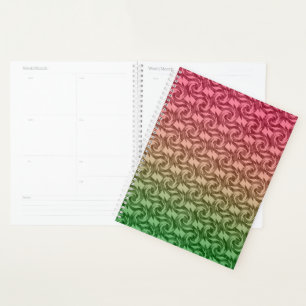 Agenda Gradiente rosa verde