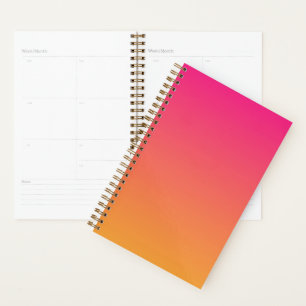 Agenda Gradiente rosa y naranja
