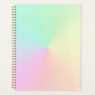 Agenda Gradiente silenciado Ombre Arcoiris Pastel Estétic