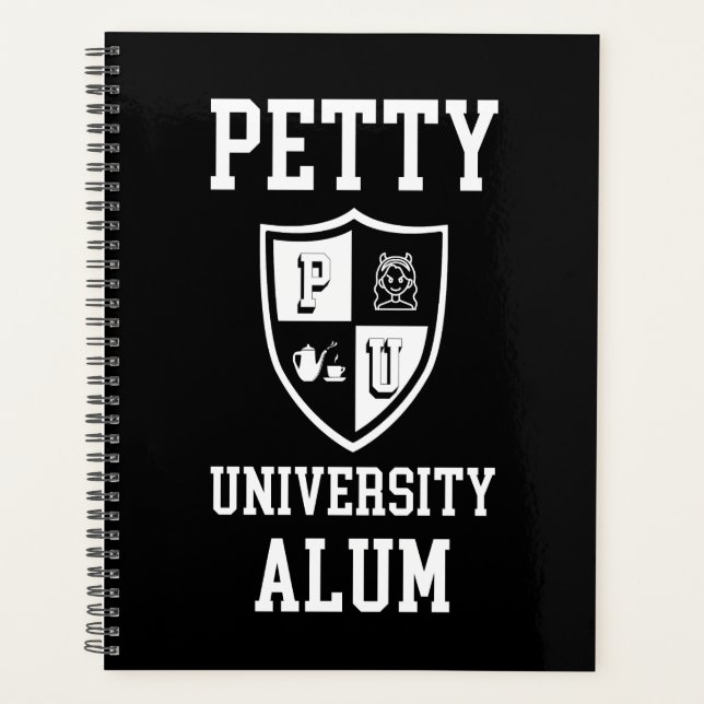 Agenda Grado divertido, alma mater Petty University (Anverso)