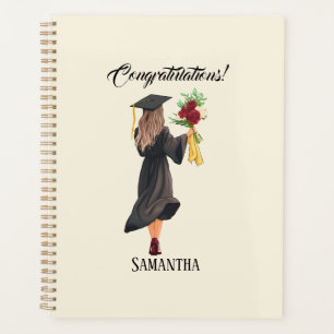 Agenda Graduación de acuarela personalizada