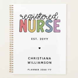 Agenda Graduación RN de la enfermera registrada de color 