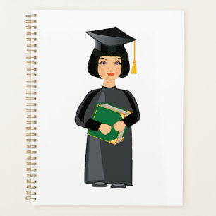 Agenda Graduada con Gorra y Toga Negras