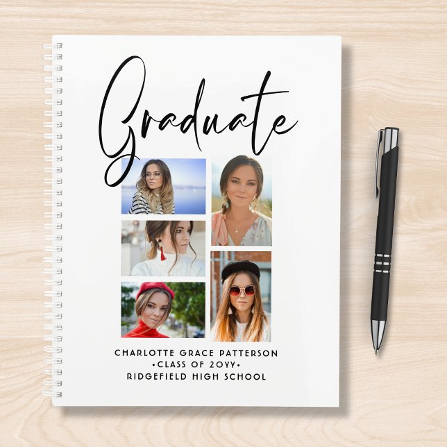 Agenda Graduado Elegante Script Multifoto Graduado (Subido por el creador)