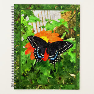 Agenda Gráfica de cola baja negra de Lg Planner