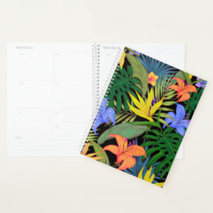 Agenda Gráfica de flor tropical Hawai Aloha