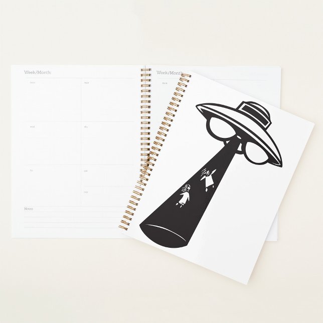 Agenda Gráfico de secuestro de OVNI retro Alien Sci-Fi (Subido por el creador)