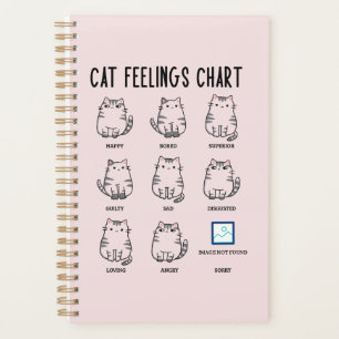 Agenda Gráfico de sentimientos de gato