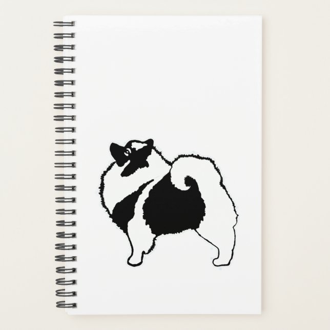 Agenda Gráficos de Keeshond - Arte de perro original lind (Anverso)