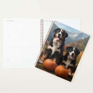 Agenda Gran Cachorro de la Montaña Suiza Delicia de Otoño