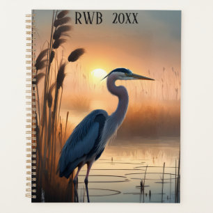Agenda Gran garza azul al amanecer