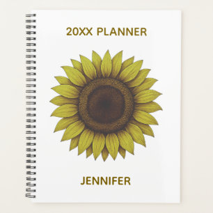 Agenda Gran Girasol Terroso Hermoso Unisex