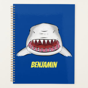 Agenda Gran tiburón blanco significa ilustracion personal