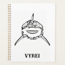 Gran tiburón blanco y negro tribal