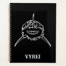 Agenda Gran tiburón blanco y negro tribal