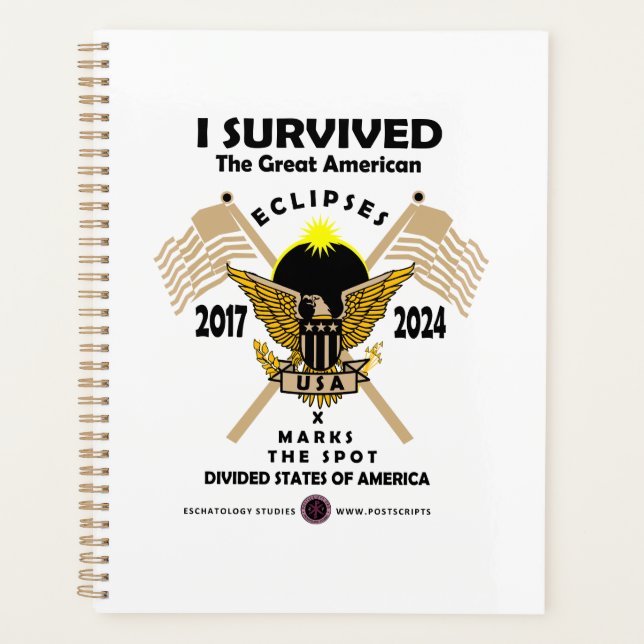 Agenda Grandes Eclipses Estadounidenses (Anverso)