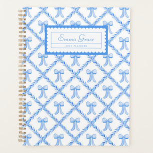 Agenda Grandmillennial Trellis Bows Planner