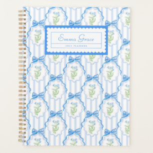 Agenda Grandmillennial Trellis Bows Planner