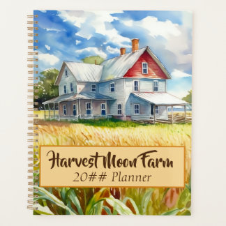 Agenda Granja de acuarela personalizada