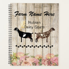 Agenda Granja de cabra lechera nubia personalizada