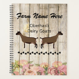 Agenda Granja de cabra lechera Oberhasli personalizada