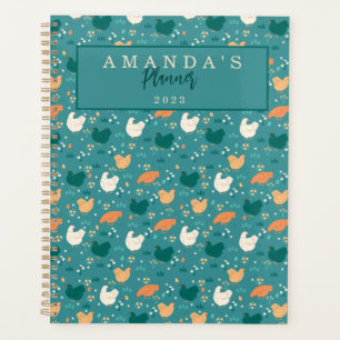Agenda Granja de pollo verde