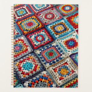 Agenda Granny Square Crocheted Quilt